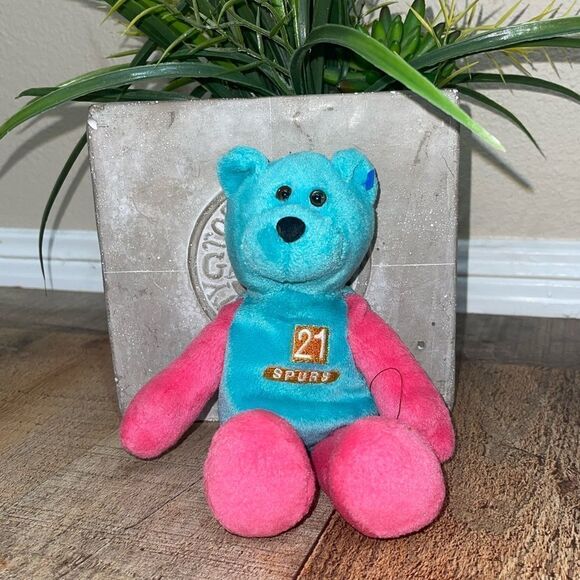 Nba Duncan Plush Beanie Baby Bear Toy RARE! #21. 
Pre owned good condition - Picture 2 of 7